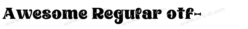 Awesome Regular otf字体转换